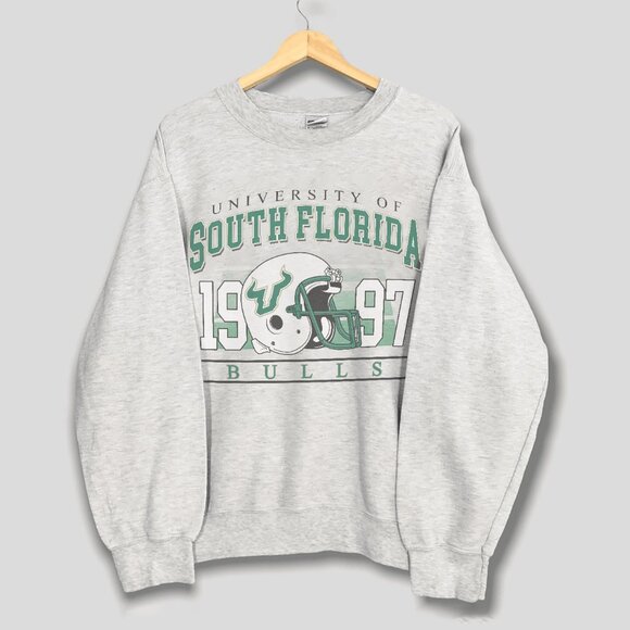 University of South Florida Bulls Football Sweatshirt Retro NCAA Men Women Shirt - Picture 1 of 2
